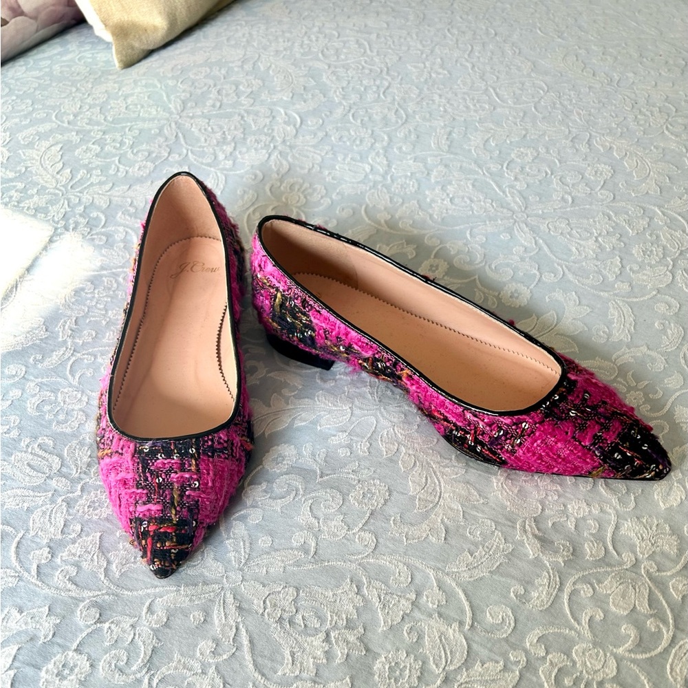 Elegant J. Crew Tweed Women's Flats